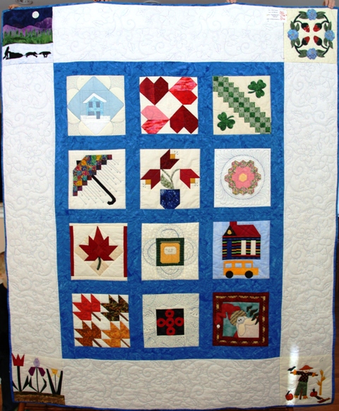 Second prize: Calendar quilt